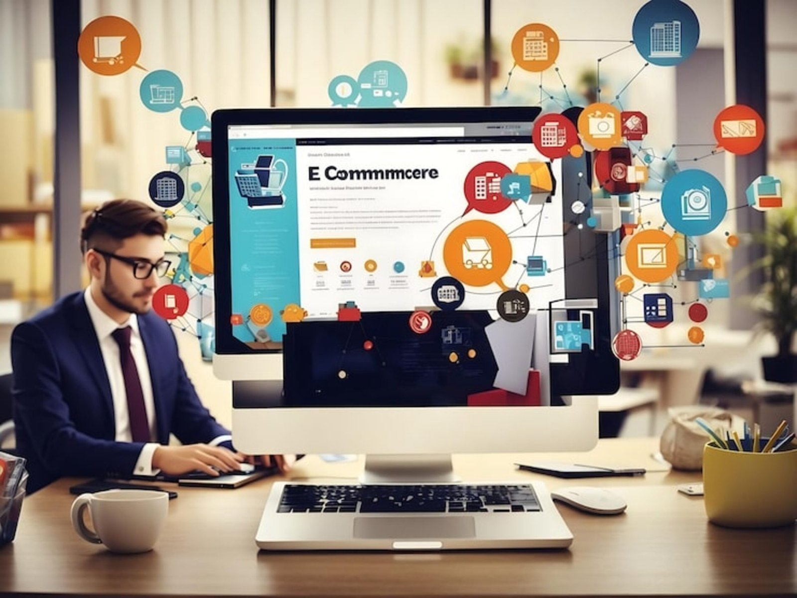 Ecommerce networking global communication website concept 870512 4421 4K 3840px scaled